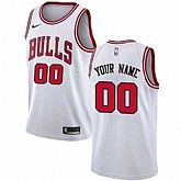 Men's Nike Chicago Bulls Customized Swingman White Association NBA Jersey,baseball caps,new era cap wholesale,wholesale hats